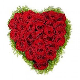 Canastillo Corazon de Rosas 