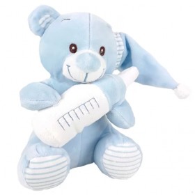 Oso Nacimiento Celeste Cascabel 15cm