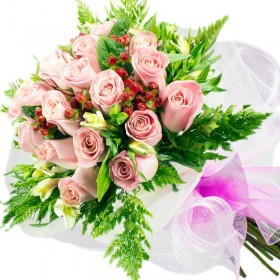 RAMO 20 ROSAS ROSADAS