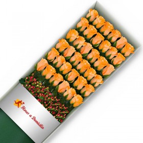 CAJA 36 ROSAS DAMASCO