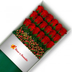 CAJA 18 ROSAS ROJAS