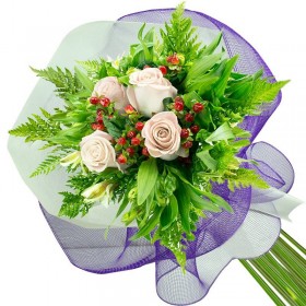 Ramo 4 Rosas Blancas