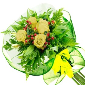 Ramo 4 Rosas Amarillas