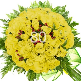 Ramo 80 Rosas Amarillas