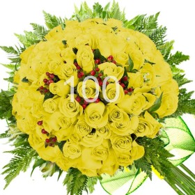 Ramo 100 Rosas Amarillas