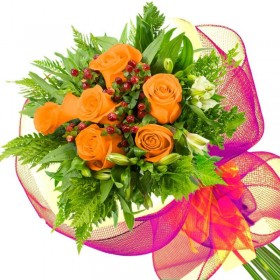 Ramo 6 Rosas Damasco