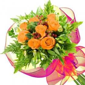 Ramo 8 Rosas Damasco