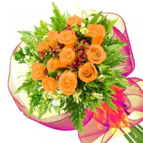 Ramo 12 Rosas Damasco