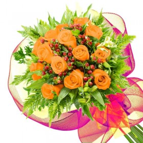 Ramo 14 Rosas Damasco