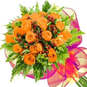 Ramo 18 Rosas Damasco